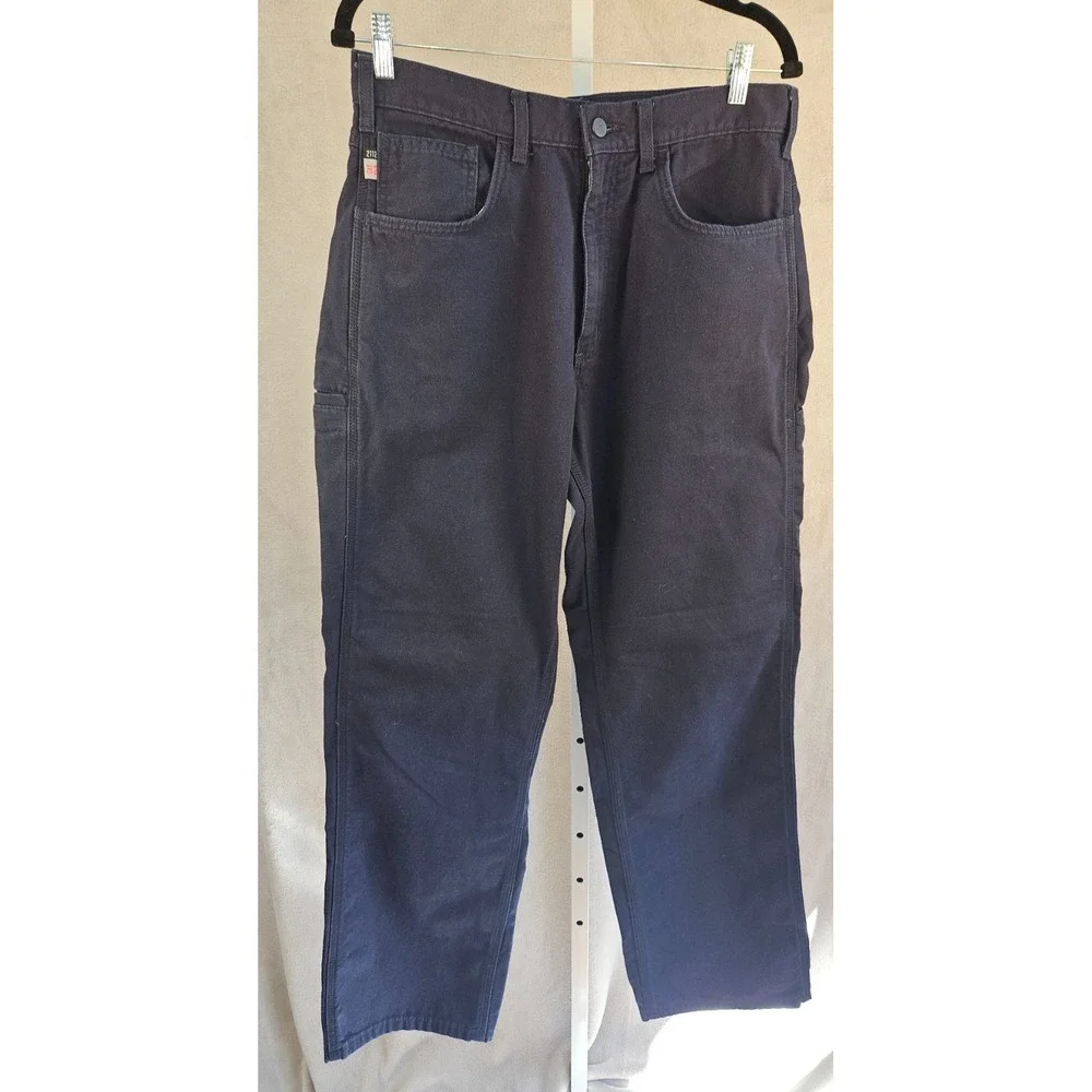 Carhartt FR Flame Resistant Work Pants Navy Blue Men 34x32 NFPA 2112 CAT 2 Twill